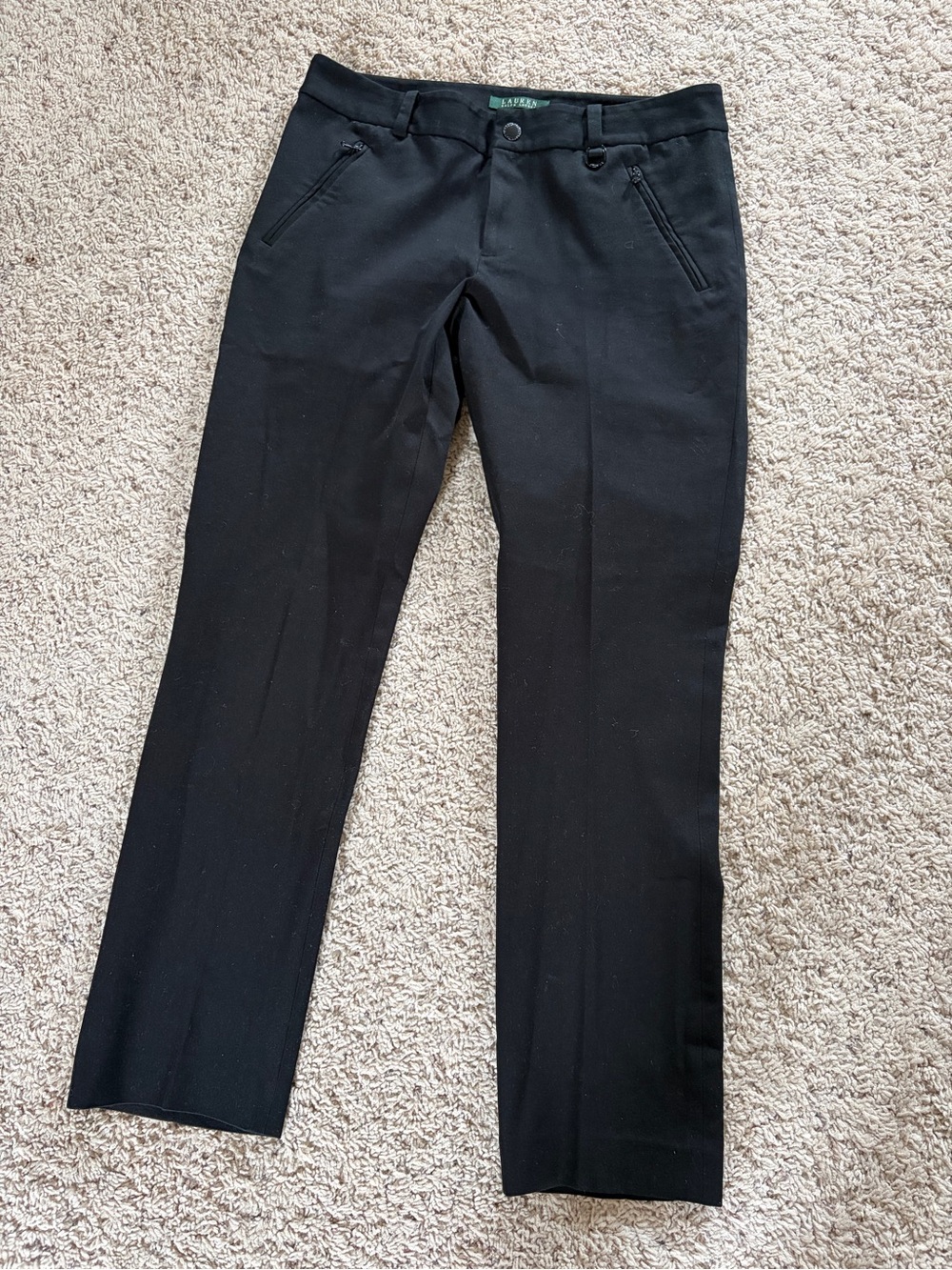 RALPH LAUREN black chino-style pants